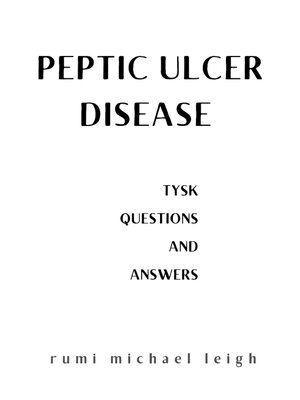 cover image of Peptic ulcer disease